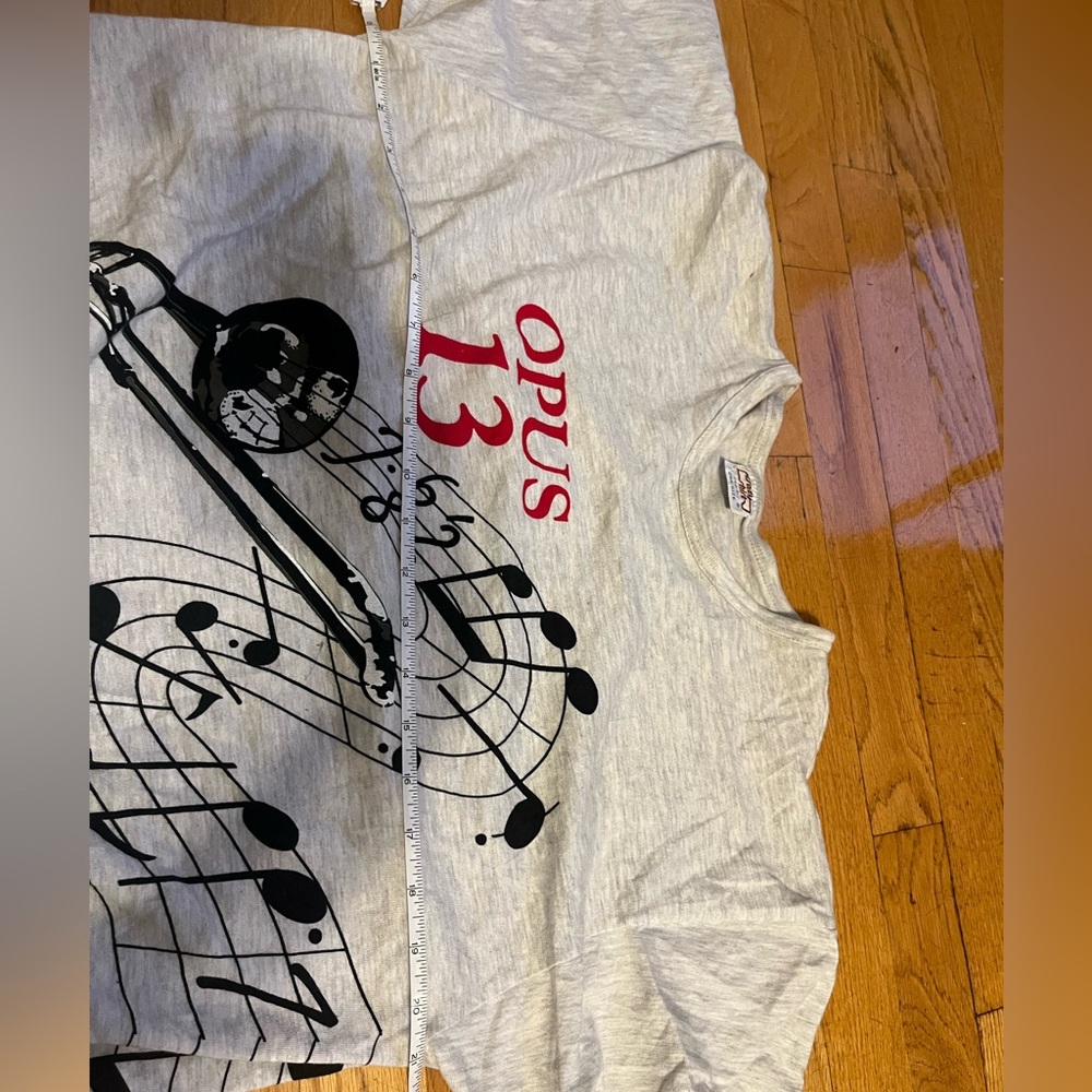 Vintage gray white heather crewneck Honolulu fun run tee one size - Picture 7 of 10
